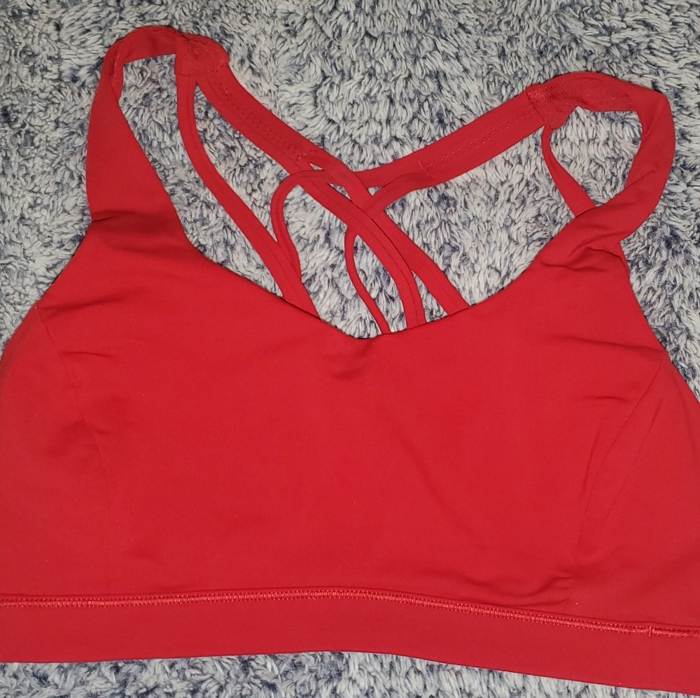 Lululemon Athletica Red Sports Bra